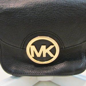 Michael Kors Small Black Pebble Leather Crossbody
